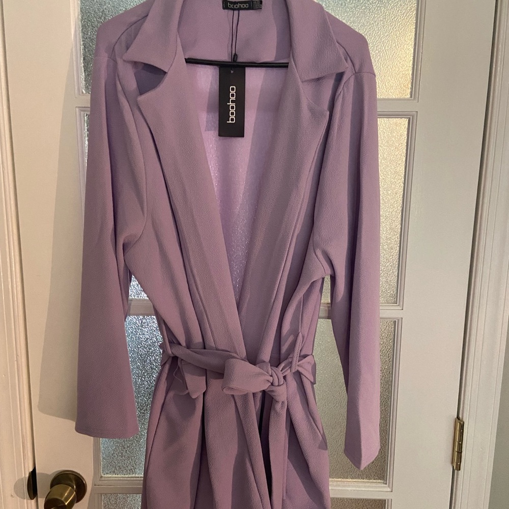 Violet wrap blazer